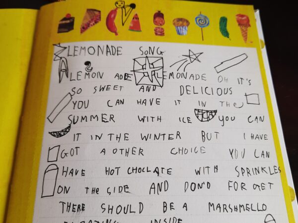 Everyone loves poems written by kids! A fun poem about lemonade by our resident junior poet.